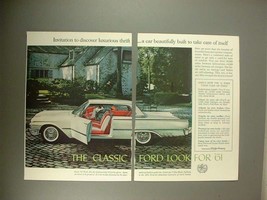 1961 Ford Galaxie Club Victoria Car Ad - Luxurious - £14.53 GBP