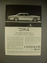 1963 Chrysler Newport 4-door Sedan Car Ad - No Wonder - £14.54 GBP