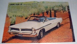 1963 Pontiac Bonneville Convertible Car Ad! - $18.49