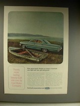1964 Ford Galaxie 500 Car Ad - More Lasting Beauty - $18.49