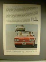 1964 Chevrolet Corvair Monza Convertible, Coupe Car Ad - $18.49