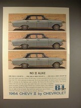 1964 Chevy II Nova 6-passenger 4-Door Sedan Car Ad - $14.99