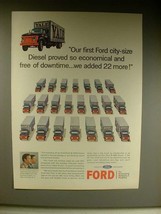 1963 Ford N-7000 Diesel Truck Ad - So Economical! - $18.49