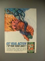 1964 Seven 7-Up Soda Ad - $18.49