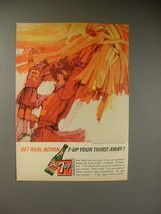 1964 Seven 7-Up Soda Ad - Cheerleaders - $18.49