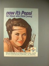 1964 Pepsi-Cola Soda Ad - For Those Who Think Young - £14.55 GBP