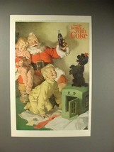1964 Coca-Cola Coke Soda Ad - Santa, Scottie Dog - £14.50 GBP