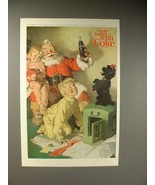 1964 Coca-Cola Coke Soda Ad - Santa, Scottie Dog - £14.54 GBP