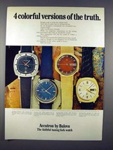 1971 Bulova Accutron Calendar CK, 247, AM, P Watch Ad - £14.78 GBP
