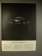 1964 Volkswagen VW Bug / Beetle Car Ad - Big Enough? - £14.65 GBP