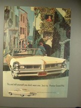 1965 Pontiac Grand Prix Car Ad - Just Try! - £14.49 GBP
