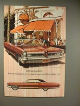 1965 Pontiac Grand Prix Car Ad - Who Has Second Best? - $18.49