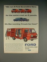 1965 Ford Econoline Van Ad - Run 3 for Same Cost as 2 - £14.78 GBP