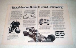 1972 Texaco Gas Ad w/ Emerson Fittipaldi - Grand Prix - £14.53 GBP