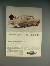 1965 Chevrolet Chevy II Nova 4-Dr. Sedan Car Ad - £14.48 GBP