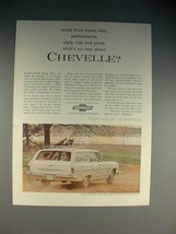 1964 Chevrolet Chevelle Malibu Station Wagon Ad - £14.53 GBP