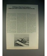 1965 Chris-Craft Sea Skiff 35&#39; Sea Hawk Boat Ad! - £14.78 GBP