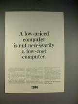 1965 IBM System/360 Computer Ad - Low-Priced - $18.49