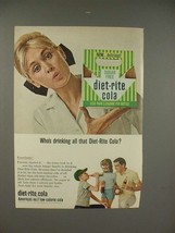 1965 Diet-Rite Cola Soda Ad - Who&#39;s Drinking? - $18.49