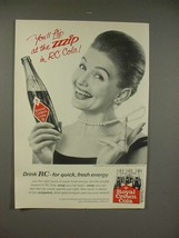 1965 Royal Crown RC Cola Soda Ad - You&#39;ll Flip at the Zzip - $18.49