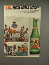 1965 Seven 7-up Soda Ad - Action! - $18.49