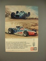 1965 Champion Spark Plugs Ad - Al Unser, Bobby Unser - £14.54 GBP