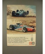 1965 Champion Spark Plugs Ad - Al Unser, Bobby Unser - £14.78 GBP