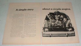 1965 Volkswagen VW Bug Beetle Car Ad - A Simple Story - £14.65 GBP