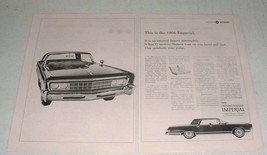 1966 Chrysler Imperial Car Ad - It has 17 Motors! - £14.74 GBP