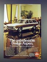 1976 Dodge Aspen Wagon Ad - £14.49 GBP