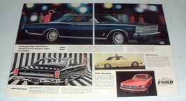 1966 Ford LTD, Fairlane, Falcon, Mustang Car Ad! - £14.49 GBP