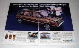 1984 Plymouth Voyager Ad - Magic Wagon - £14.78 GBP