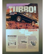 1986 Toyota 4x4 SR5 Xtracab Truck Ad - 4x4 Turbo - £14.76 GBP