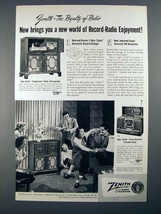 1950 Zenith Chippendale, Trans-Oceanic Radio Ad - $18.49