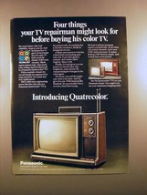 1972 Panasonic Quatrecolor Television Ad - Four Things! - £14.27 GBP