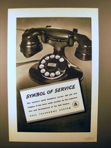 1937 Bell Telephone Ad - Symbol of Service - £14.54 GBP