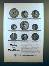 1946 Bell Telephone Ad - Medals and Milestones! - $18.49
