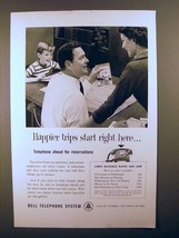 1959 Bell Telephone Ad - Happier Trips Start Right Here - £14.53 GBP