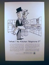 1955 Bell Telephone Ad - What! No Kitchen Telephone? - £14.61 GBP