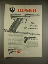 1966 Ruger .22 Autoloader Pistol Ad! - $18.49