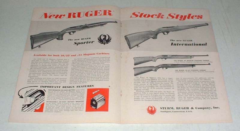 1966 Ruger Sporter, International Rifle Ad - Styles - $18.49