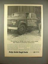 1966 Dodge Truck Ad: Overhaul 220000 Mile Not Necessary - $18.49