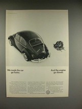 1966 Volkswagen VW Bug, Beetle Car Ad - Made Car Faster - £14.48 GBP
