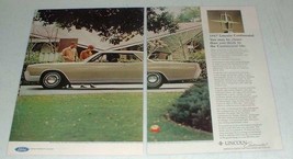 1967 Lincoln Continental Coupe Car Ad! - £14.72 GBP