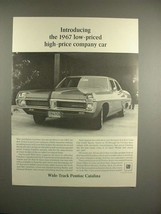1967 Pontiac Catalina Car Ad - Low Priced - $18.49