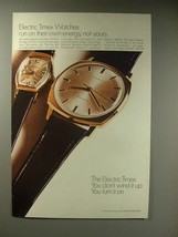 1967 Timex Electric Watch Ad - Run On Their Own Energy - £14.69 GBP