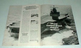 1967 Newport News Ad w/ Nuclear Carrier, Enterprise - $18.49