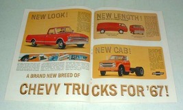 1967 Chevrolet Pickup Truck, Chevy-Van 108, 90 Ad - $18.49