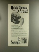 1967 Mamiya 23 Camera Ad - Quick-Change Artist! - $18.49