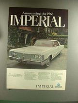 1968 Chrysler Imperial Crown Four-Door Hardtop Car Ad - £14.81 GBP